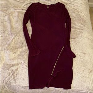 Fashion nova purple midi dress